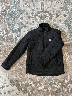 Carhartt Women’s Black Quilted Puffer Jacket with Logo Patch